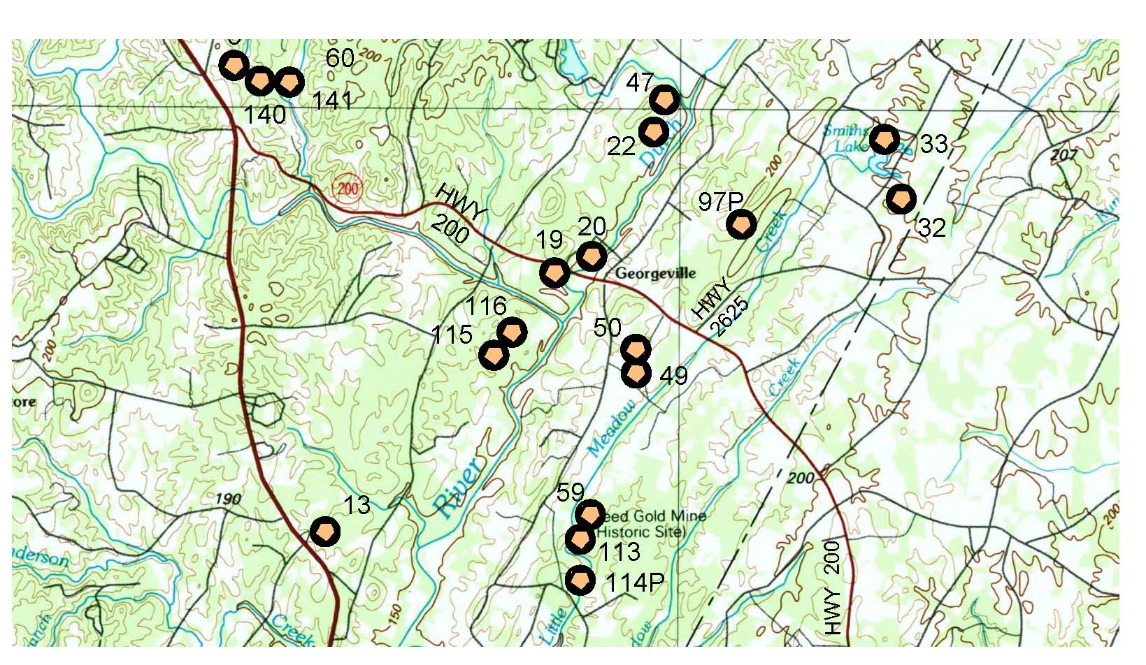 GEORGIA GOLD MAPS, GEORGIA GOLD PANNING, GEORGIA GOLD PLACERS, GEORGIA